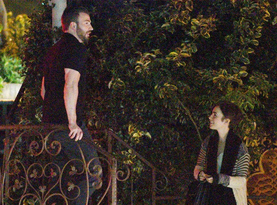 Lily Collins & Chris Evans Spotted on Dinner Date: See the ...