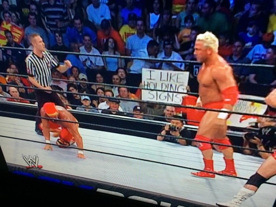 I Like Holding Signs From The Best Wwe Signs E News