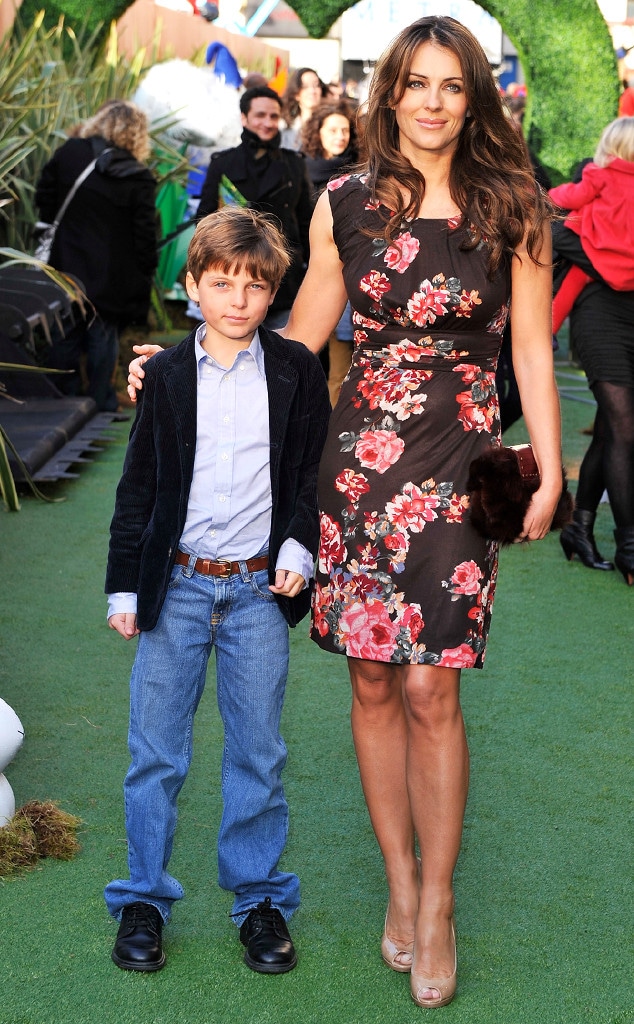 Elizabeth Hurley’s Son Is Quite Handsome at Royals Event