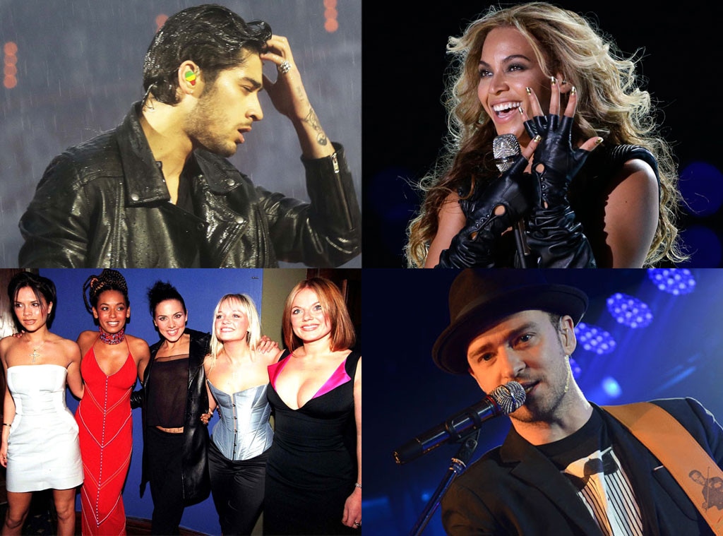 Zayn Malik, Beyonce, Justin Timberlake, Spice Girls