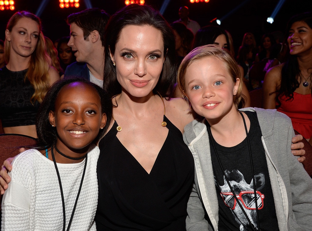 Angelina Jolie, Zahara Jolie-Pitt, Shiloh Nouvel Jolie-Pitt, Kids' Choice Awards