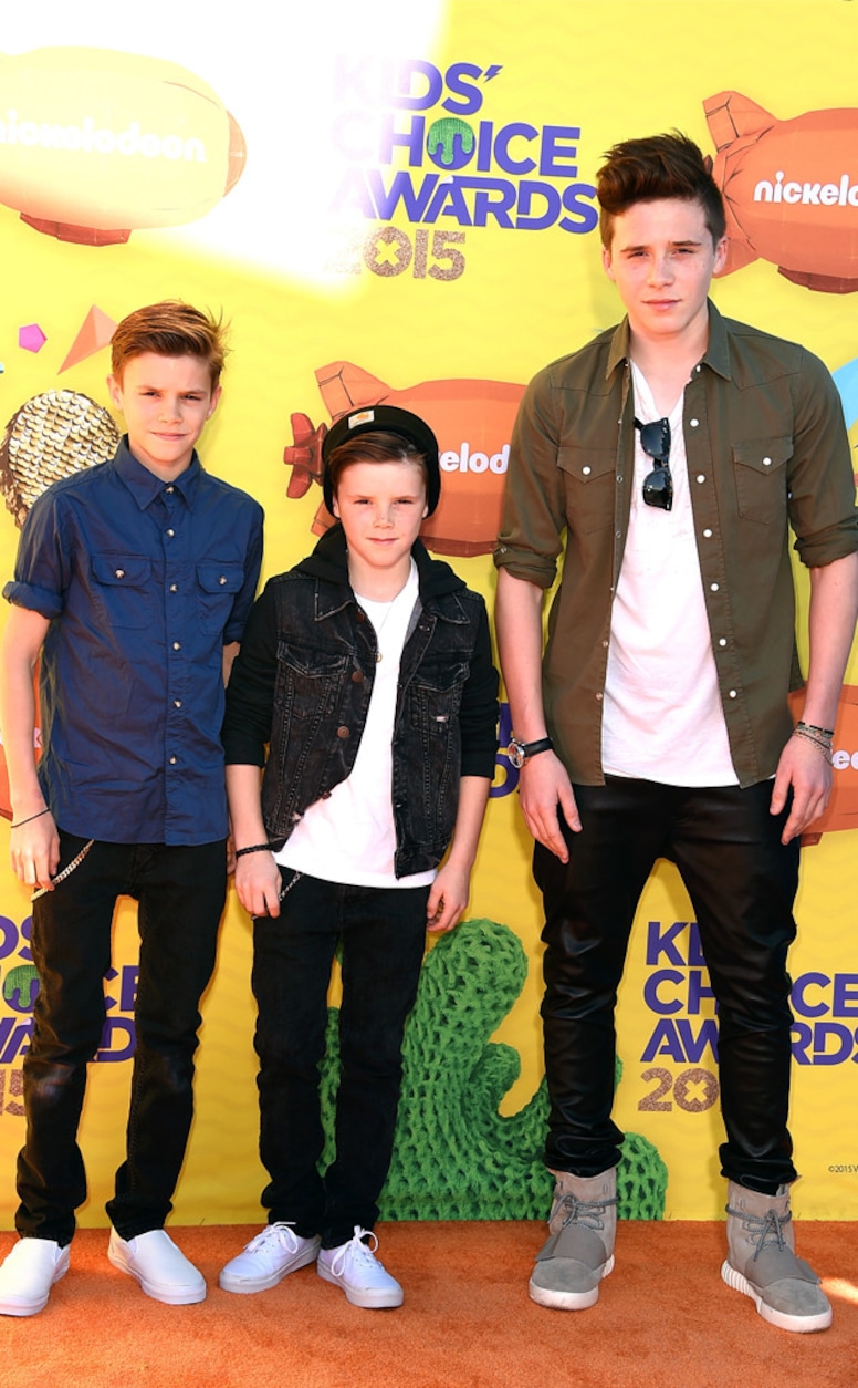 Romeo Beckham, Cruz Beckham, Brooklyn Beckham, Kids' Choice Awards 2015