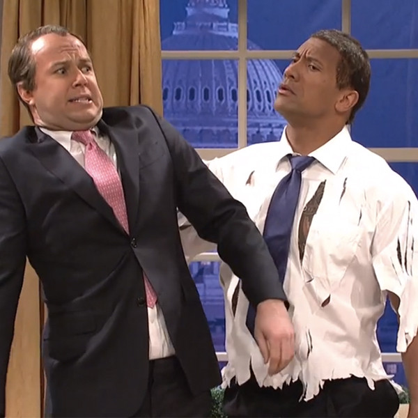 Dwayne Johnson plays a beefed-up Obama on 'SNL