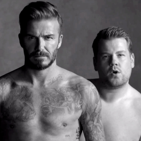 David Beckham And James Corden Strip For Underwear Ad Parody Watch Now 