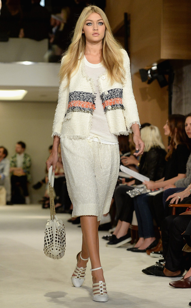 Gigi Hadid walks the Chanel runway in *very* unexpected footwear