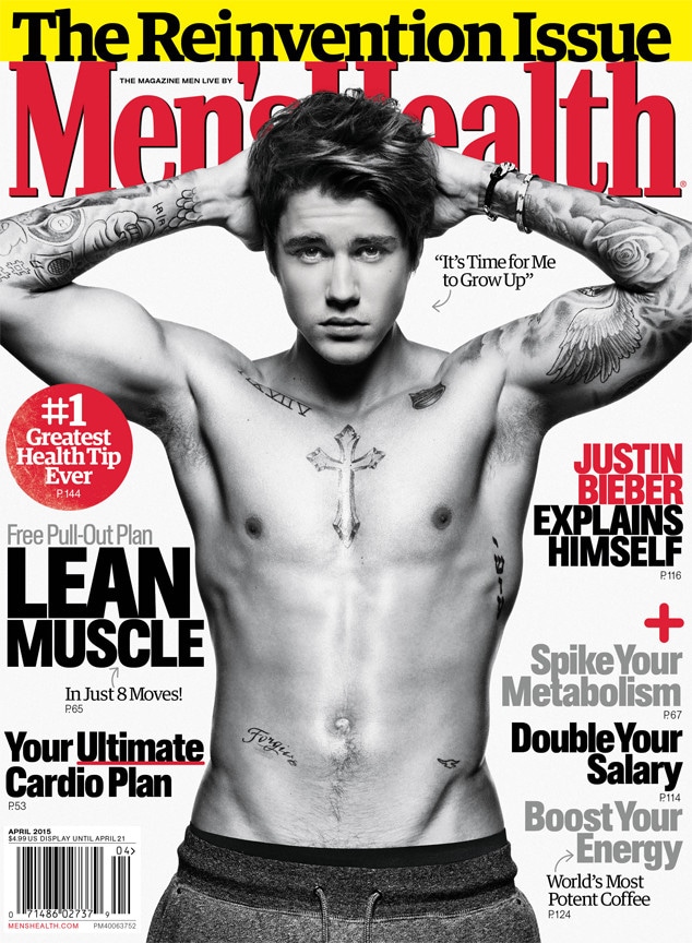Justin Bieber, Men's Health