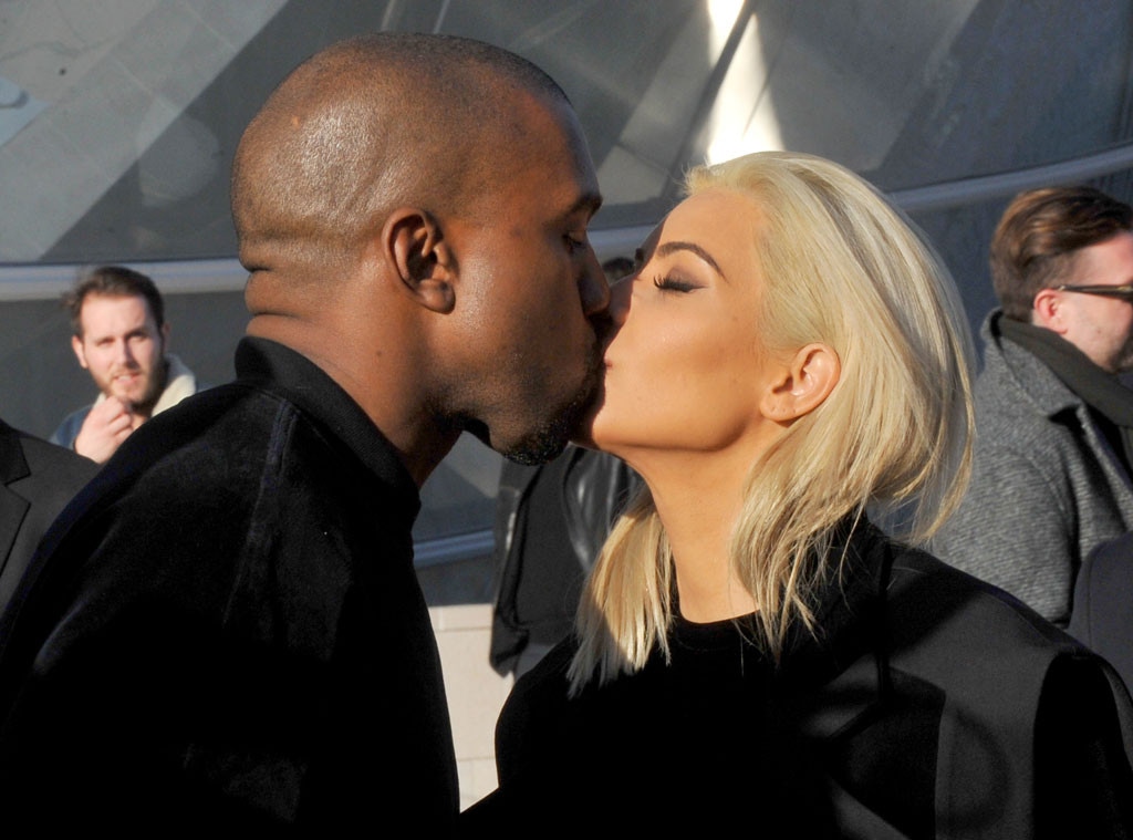Kanye West, Kim Kardashian, PDA