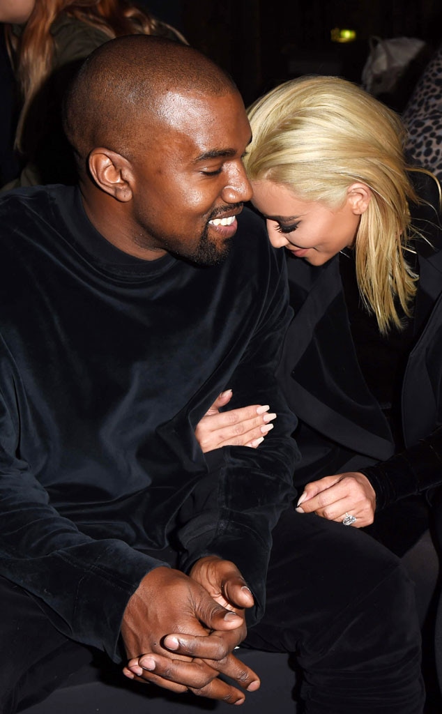 Kanye West, Kim Kardashian, PDA