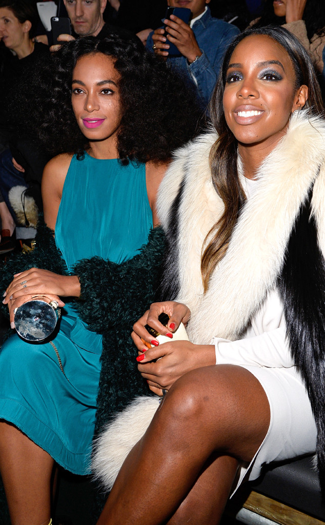 Solange Knowles & Kelly Rowland from Stars at Paris Fashion Week Fall ...