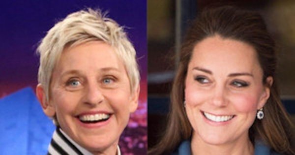 Ellen DeGeneres and Kate Middleton