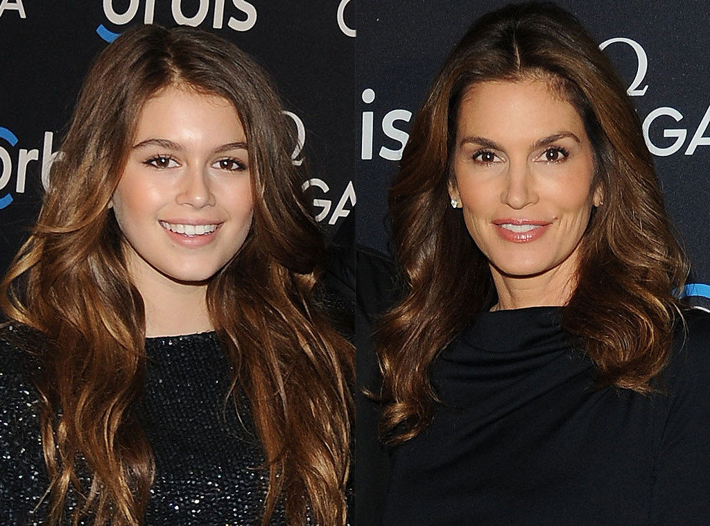 Kaia Gerber & Cindy Crawford from Stars & Their Mini-Me Kids | E! News