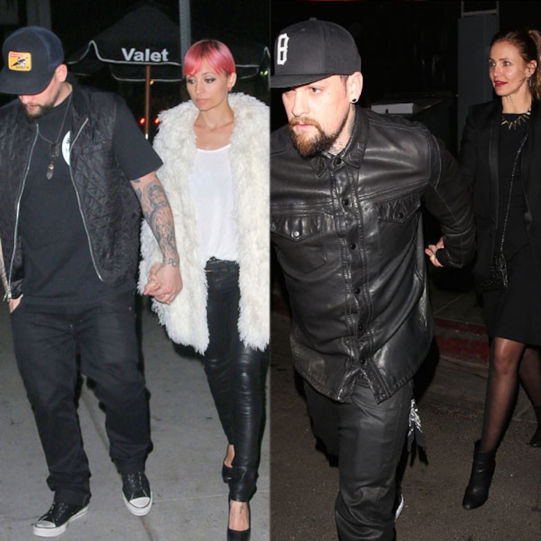 Cameron Diaz, Benji Madden, Nicole Richie, Joel Madden