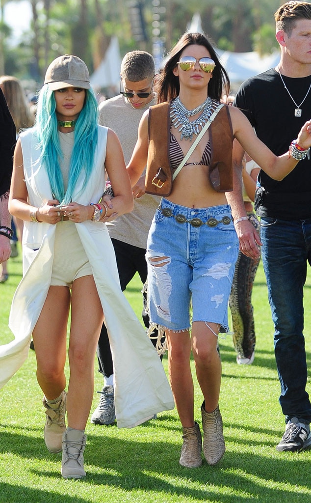 Kylie Jenner And Kendall Jenner From Stars At Coachella 2015 E News 