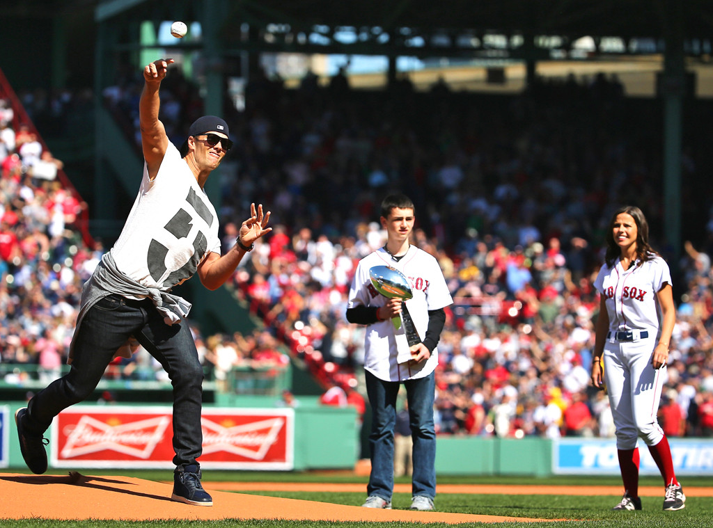 Watch Tom Brady Throw the First Pitch at Red Sox Home Opener