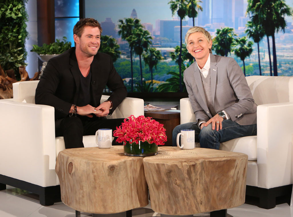 Chris Hemsworth, Ellen DeGeneres