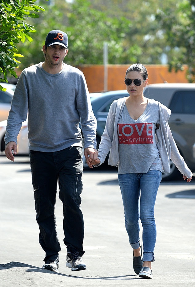 Welcome Wyatt From Ashton Kutcher And Mila Kunis Romance Rewind E News