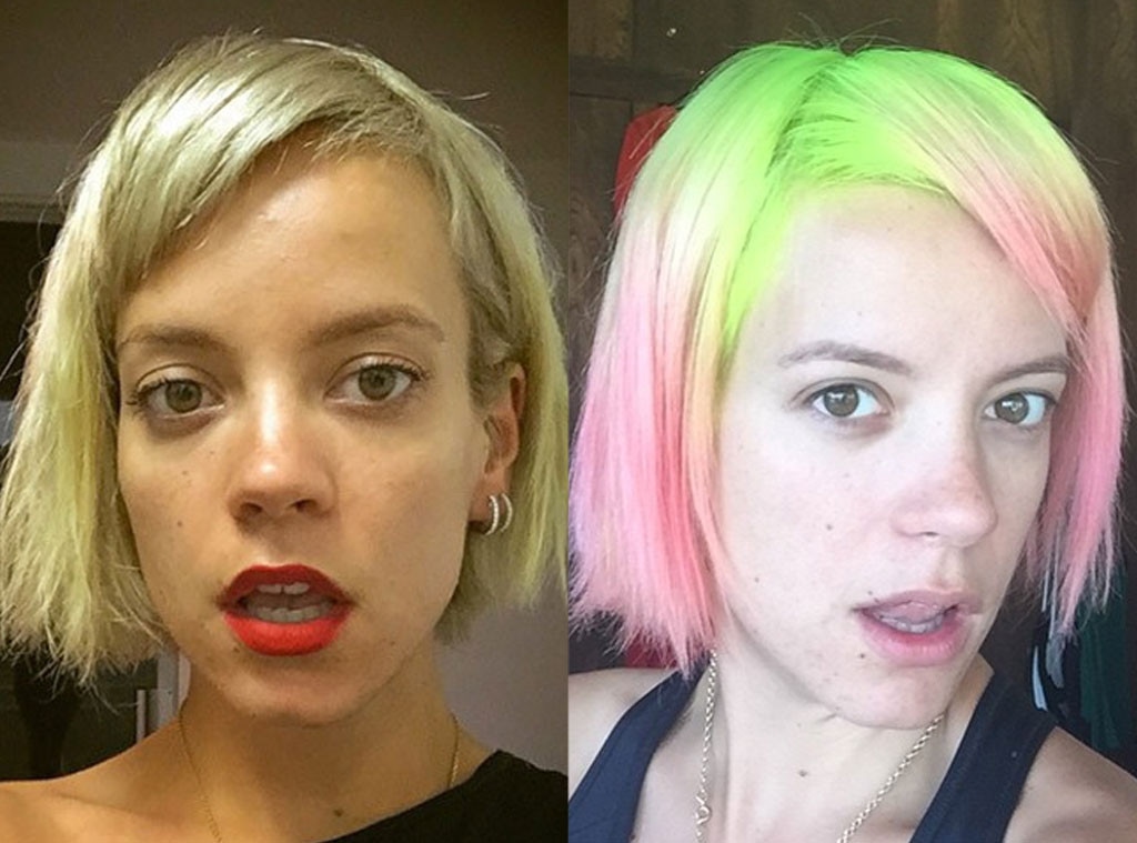 Lily Allen Dyes Her Hair 