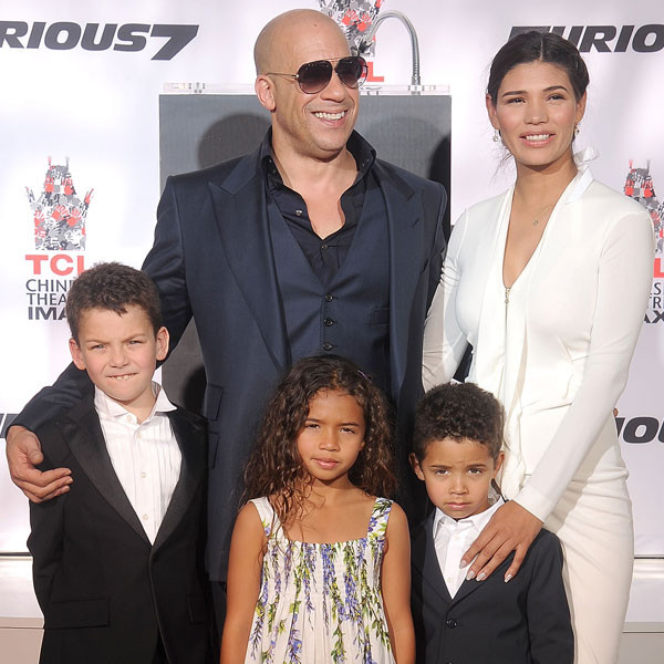 See Vin Diesel and His Family at His Handprint Ceremony! - E! Online