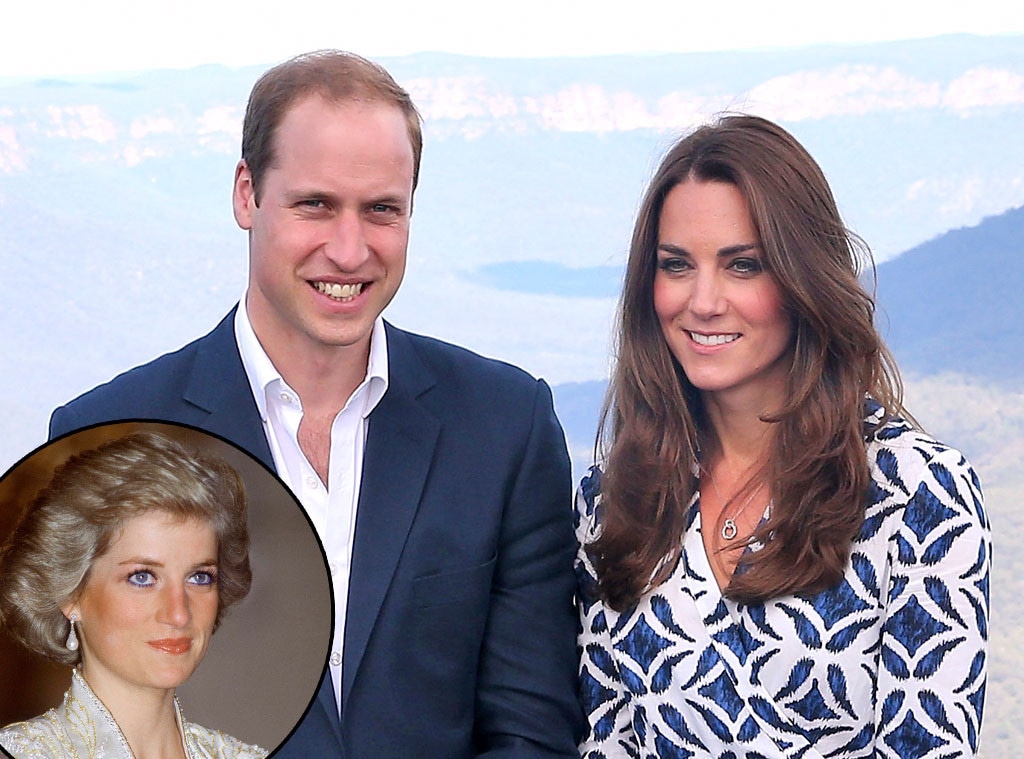 Prince William, Duchess Catherine Kate Middleton, Princess Diana