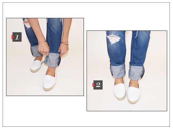 how to cuff pants with booties