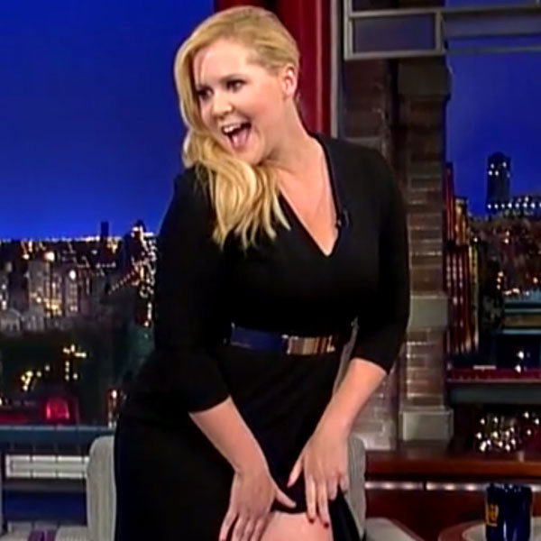 Amy Schumer Pussy - Amy Schumer Shows David Letterman Her \