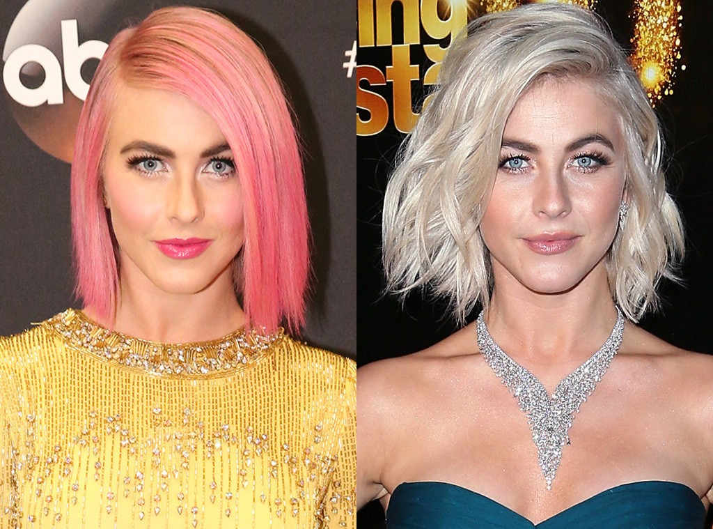 Julianne Hough Is Back to Blond Just 2 Weeks After Going Unicorn Pink - E!  Online