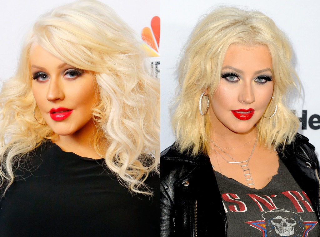 Christina Aguilera, hair