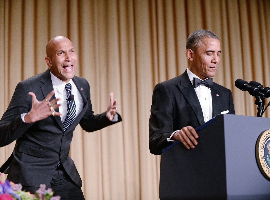 Celebs With Obama, Keegan-Michael Key, Barack Obama