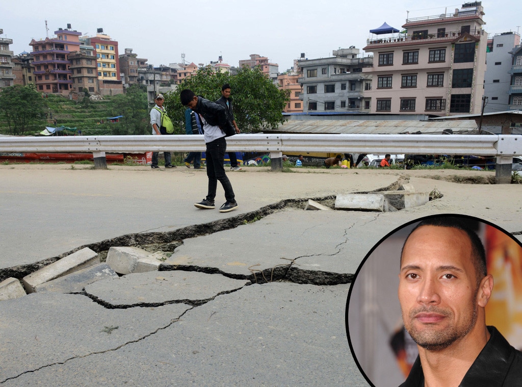 Nepal Earthquake, Dwayne Johnson