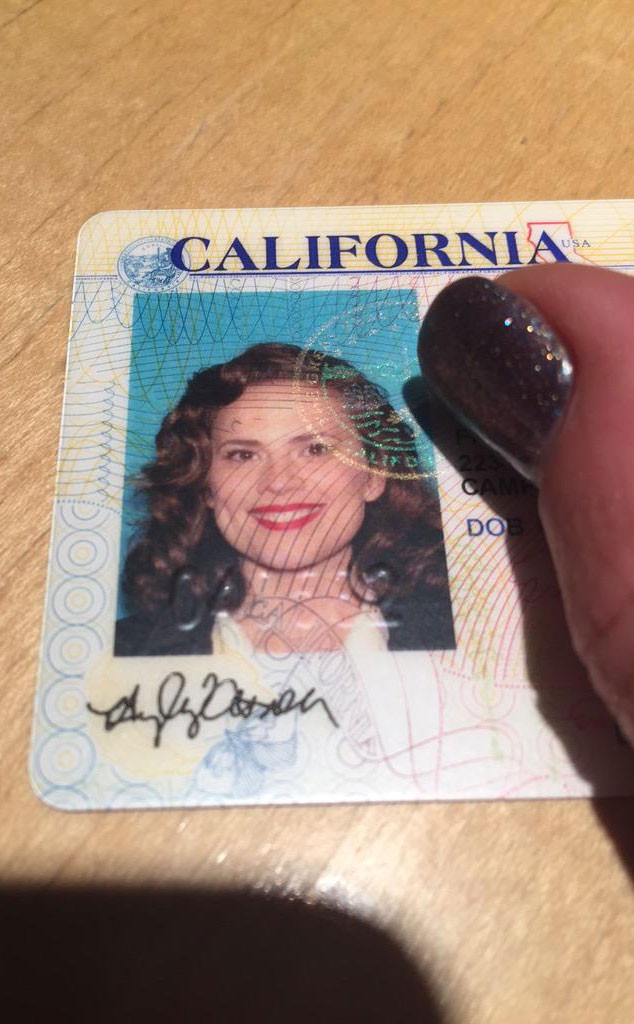 See Hayley Atwell Dressed As Peggy Carter For Her Driver S License E Online See Hayley Atwell Dressed As Peggy Carter For Her Driver S License E Online
