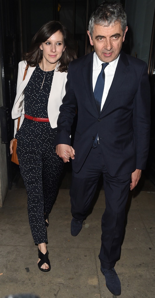 Rowan Atkinson 60 Steps Out With 32 Year Old Girlfriend