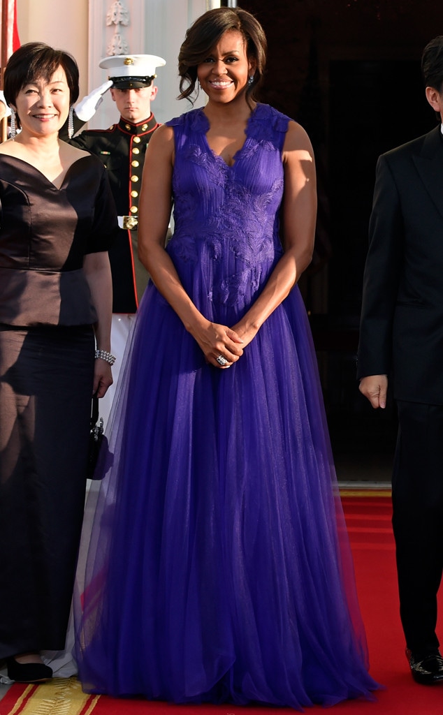 Michelle Obama, State Dinner Fashion