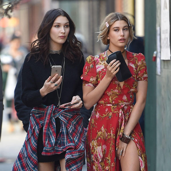 Bella Hadid & Hailey Baldwin Serve Coachella Inspo on City Streets E