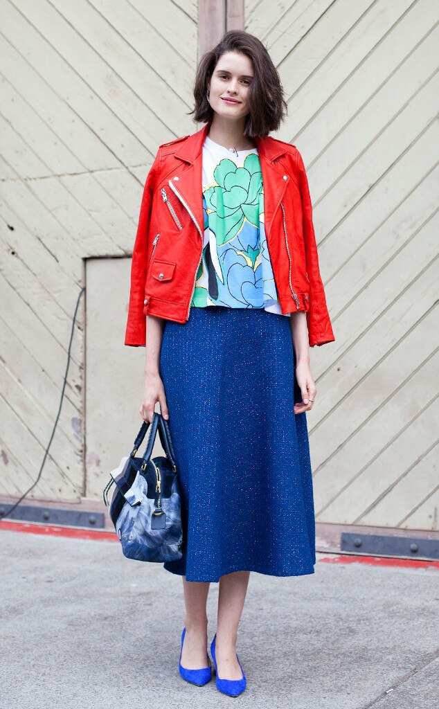 Chloe Hill from Street Style Midi Skirts E! News