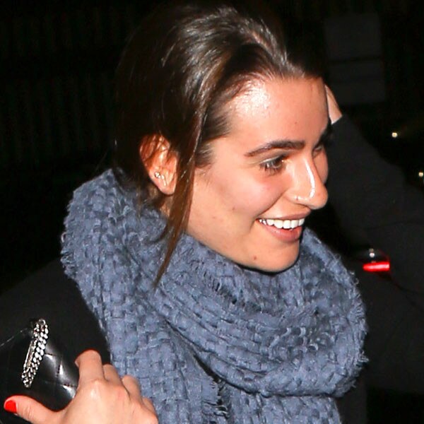 Look Lea Michele Steps Out For Dinner Without Makeup