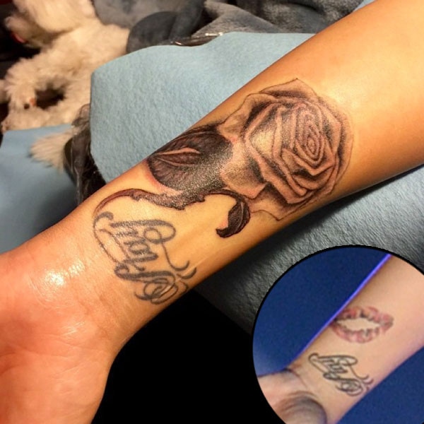 Demi Lovato Replaces Vagina Tattoo With A Rose E Online Demi Lovato Replaces Vagina Tattoo With A Rose E Online