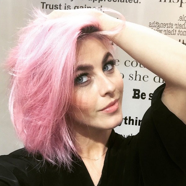 Julianne Hough, Pink Hair, Instagram