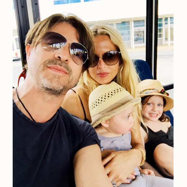 Rachel Zoe visits the farmers market with her family