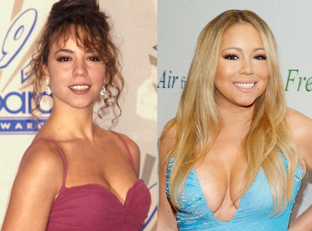 Mariah Carey From Celebs Who Deny Getting Plastic Surgery E News 