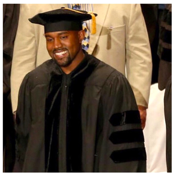 Kanye West gives graduation speech after receiving honorary