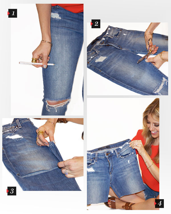 How to Turn a Pair of Jeans Into Shorts - Bellatory