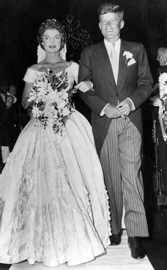 Jacqueline Kennedy Onassis from Celeb Wedding Dresses  E! News