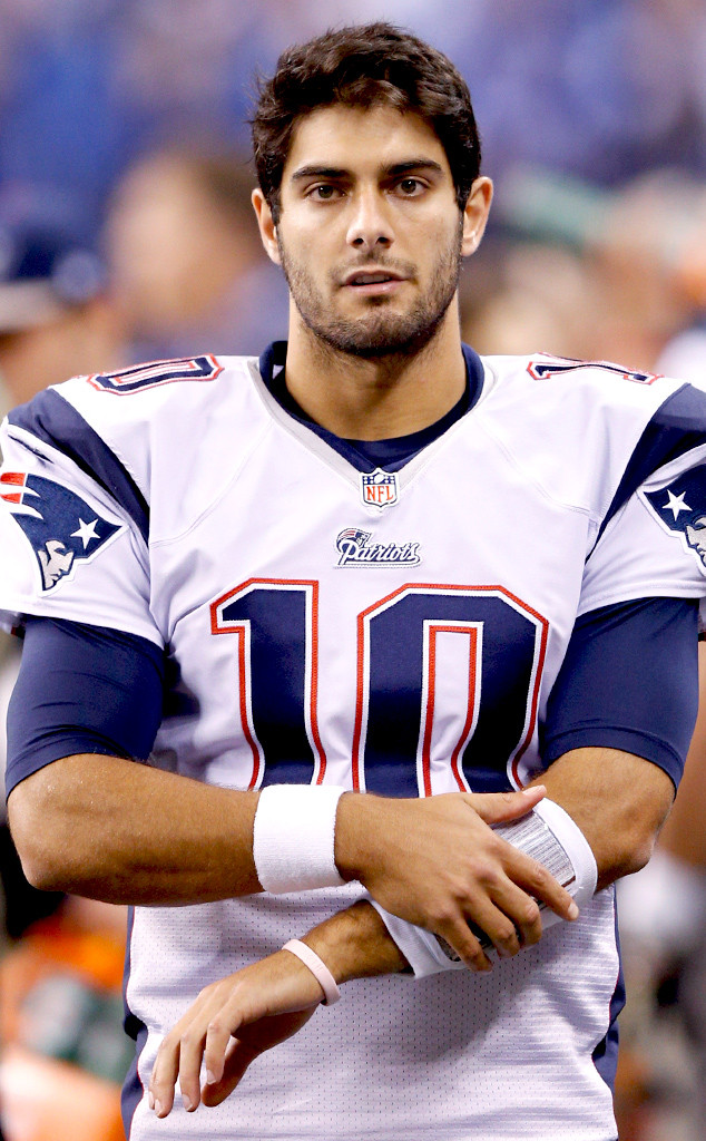 New England Patriots quarterback Jimmy Garoppolo (10) during