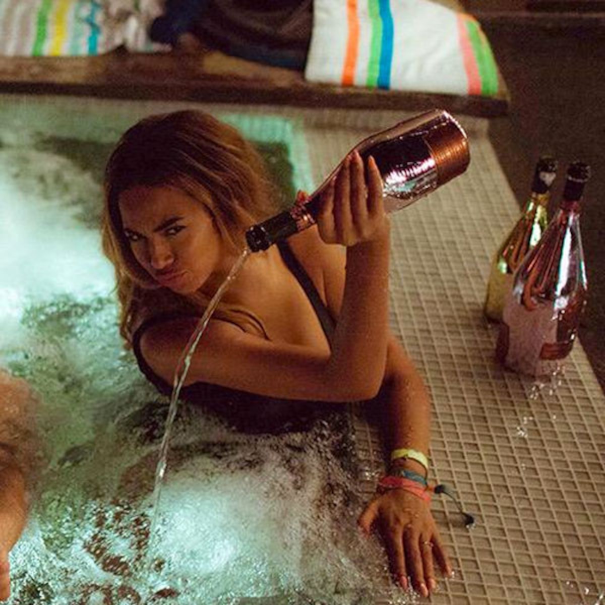 Did Bey Really Pour a $20K Bottle of Wine Into a Hot Tub?