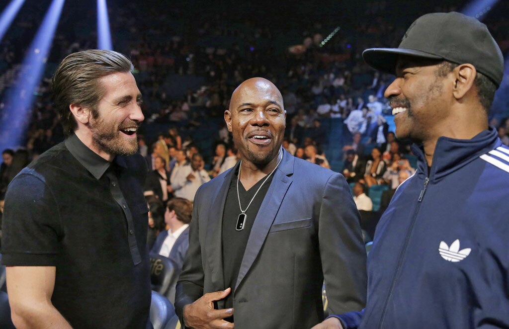 Jake Gyllenhaal, Antoine Fuqua & Denzel Washington From Mayweather Vs ...