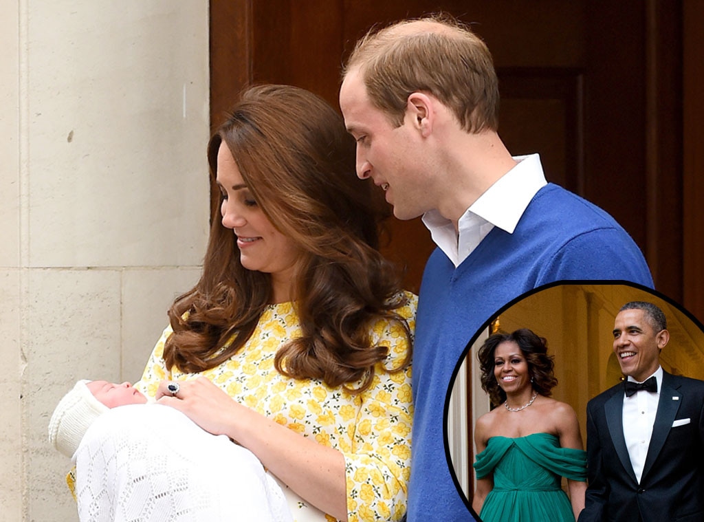 Barack Obama, Michelle Obama, Royal Baby, Prince William, Duchess Catherine