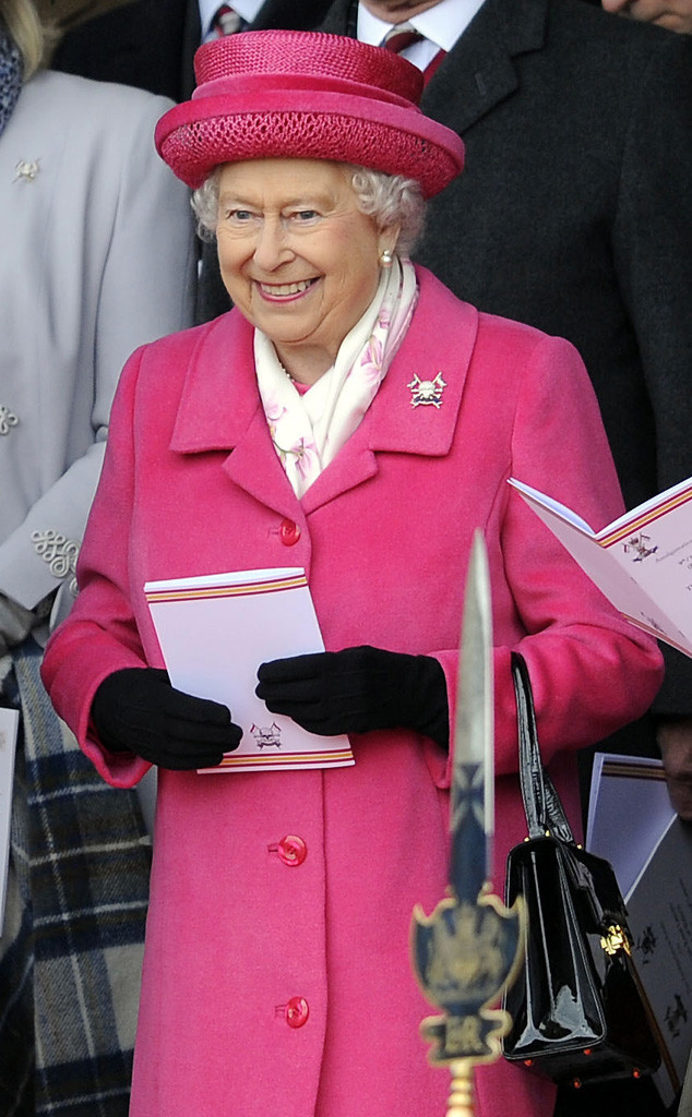 Queen Elizabeth II Wears Pink After Birth of Royal Baby No. 2!