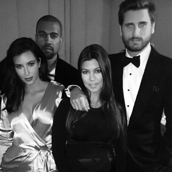 Kim Kardashian, Kanye West, Kourtney Kardashian, Scott Disick, Twitter