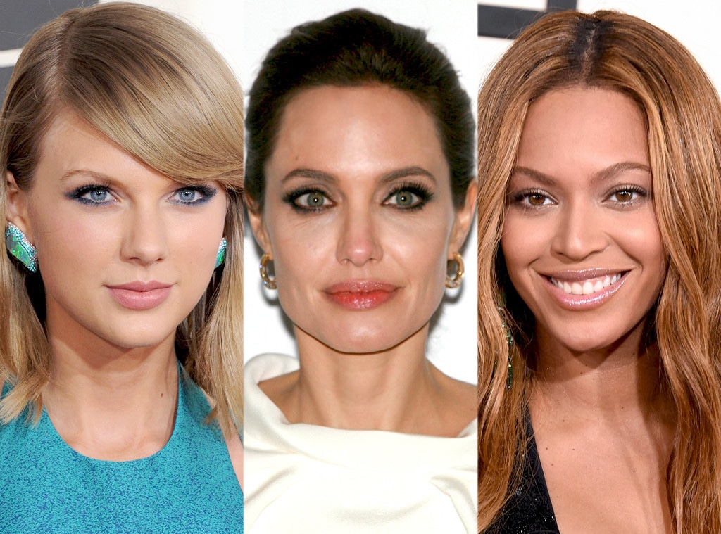 Beyonce, Taylor Swift, Angelina Jolie