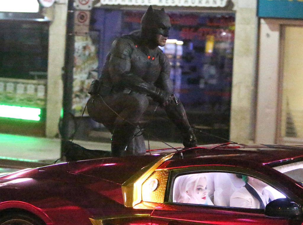 Suicide Squad's Batman and The Joker Film Chase Scene: Pics - E! Online